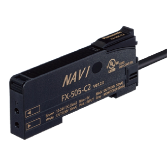 Ampli. fibre PNP+ANA Led rouge LO/DO Tempo, câble 2m-Lire la description