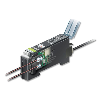 Ampli. fibre PNP Pot. Led rouge LO/DO, connect. CN-73/71-Lire la description