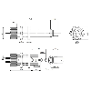 Ampli. fibre NPN LR LO/DO NO+NF M18 Plast. Axial, M12 4P