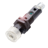 Ampli. fibre NPN LR LO/DO NO+NF M18 Plast. Axial, M12 4P