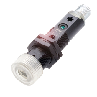 Ampli. fibre NPN LR LO/DO NO+NF M18 Plast. Axial, M12 4P-Lire la description