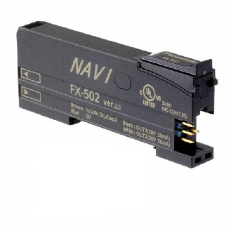 Ampli. fibre NPN(x2) Led rouge LO/DO Tempo, connecteur-Lire la description