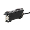 Ampli. fibre NPN Barregraphe Pot. LR LO/DO IP66, câble 5m