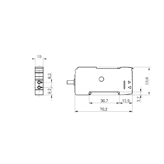 Ampli. fibre PNP Afficheur Teach LR LO/DO 12-24Vdc, câble 2m-Lire la description