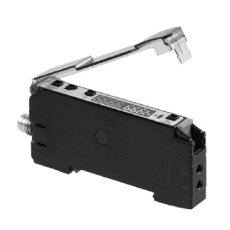 Ampli. fibre NPN Afficheur Teach LR LO/DO 12-24Vdc, M08 4P-Lire la description