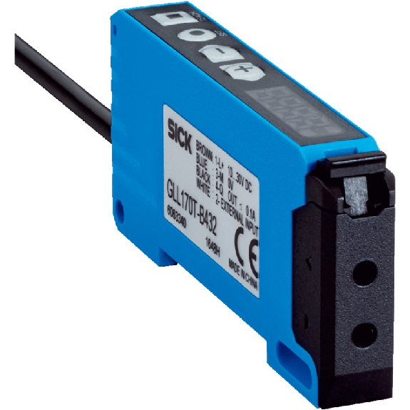 Ampli. fibre PNP/NPN Teach LR LO/DO Tempo, câble 2m-Lire la description