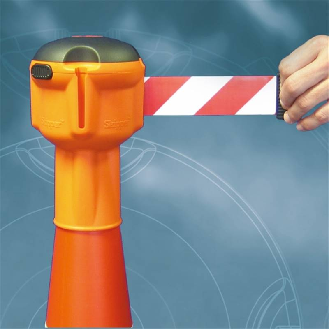 Sangle de cône Morion, pour cônes de signalisation rouge/blanc 9m-Lire la description
