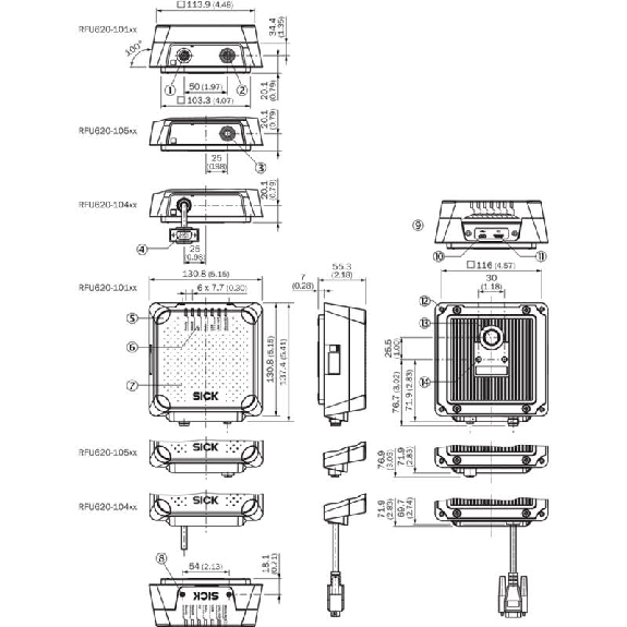 Lecteur RFID UHF série (EUROPE)-Lire la description