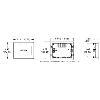 IHM 4.3 PAN, 2 Serie, 1 Eth, USB Device, 24Vdc, IP66 sans logo"