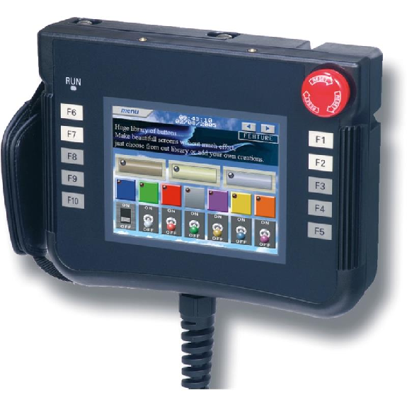 IHM 5,7, 320x240 pixels écran STN avec 4096 c, RS-232C/422 et USB" IHM 5,7, 320x240 pixels écran STN avec 4096 c, RS-232C/422 et USB"-Lire la description