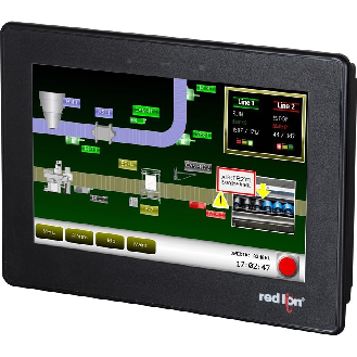IHM 7 PAN, 2 Série, 1 Eth, USB Device, 24Vdc, IP66 sans logo"-Lire la description