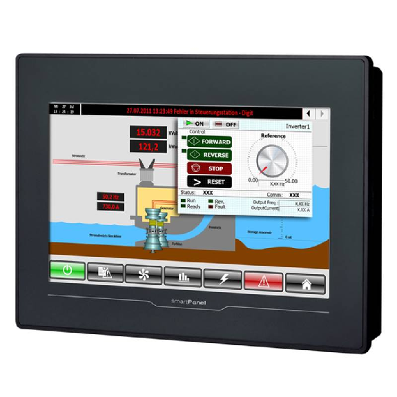 HMI smartPanel 10,1 TFT couleur, 1024x600px, Cortex-A8 1GHz" HMI smartPanel 10,1 TFT couleur, 1024x600px, Cortex-A8 1GHz"-Lire la description