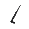 Antenne dual Band Wi-Fi 7" hinged with RPSMA connector, no cable