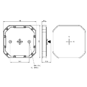 Antenne UHF (865868 MHz), 133 x 18,4 x 133 mm-Lire la description