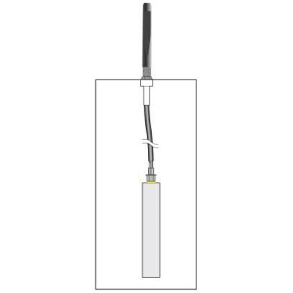 Antenne omnidirectionnelle, 2,4 GHz / 5 GHz, gain 2,5 / 5 dBi-Lire la description