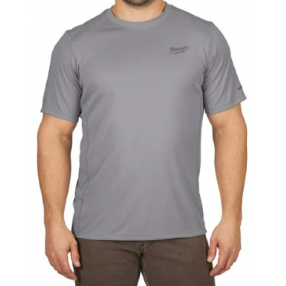 T-shirt respirant manches courtes gris  "WWSSG" taille XXL-Lire la description