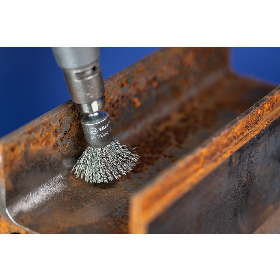 Brosse boisseau non torsadée sur tige fil acier  "530900" de 20 épaisseur 20-Lire la description