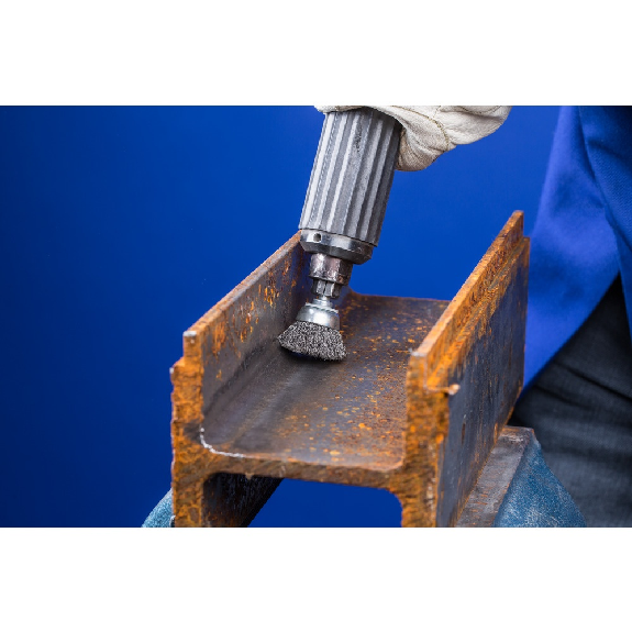 Pferd Topfbrste ungezopft TBU 50mm Schaft-6 mm Stahl-Draht-0,30 (10)-Beschreibung lesen