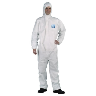 Combinaison de protection jetable Ultima confort blanc  "CM95" Taille 5 (2XL)-Lire la description
