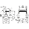 Embase en saillie (couvercle, 1E de câble, ergots simple levier) PG21