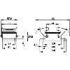 Embase encastrée (double étrier)
