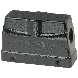 Capot BHT24 76mm haut, noir 1xM32 latéral-Lire la description
