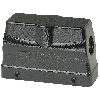 Capot BHT24 76mm haut, noir 1xM32 latéral
