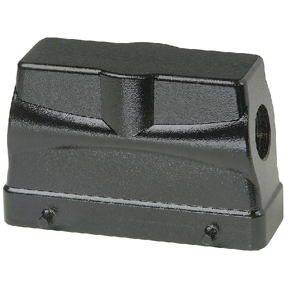 Capot BHT24 76mm haut, noir 1xM32 latéral-Lire la description