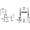 Embase encastrée (simple étrier)