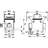 Embase en saillie (1 entrée de câble, double levier) M20