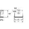 Capot haut (entrée de câble verticale, ergots pour simple levier)PG16
