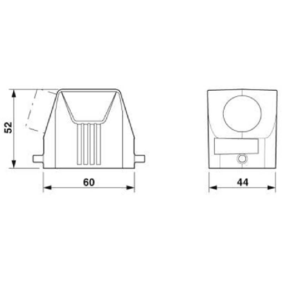 Capot passe-câble B6, pour étrier longitudinal, 1xM25-Lire la description