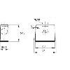 Capot haut (entrée de câble verticale, ergots pour simple levier)PG21