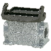 Embase saillie B10 74mm haut 2xM25 avec manchon