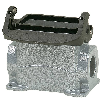 Embase saillie B10 74mm haut 2xM25 avec manchon-Lire la description