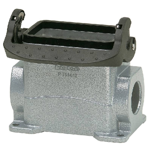Embase saillie B10 74mm haut 2xM25 avec manchon-Lire la description