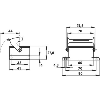 Embase encastrée (simple étrier)