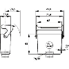 Capot prolongateur (entrée de câble droite, simple levier) PG13.5