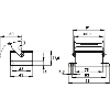 Embase encastrée (simple étrier)