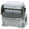Embase saillie B10 74mm haut 2xM32 avec couvercle