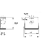 Capot haut (entrée de câble verticale, ergots pour simple levier)PG21