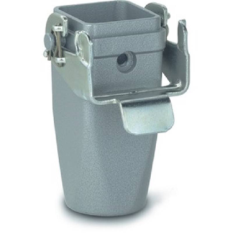 Capot prolongateur (entrée de câble droite) PG11+PE, Zinc moulé gris-Lire la description