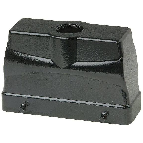 Capot BHT24 76mm haut, noir 1xM32 vertical-Lire la description