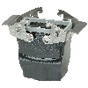 Capot prolongateur BHT10 77,5mm haut, noir 1xM20 vertical
