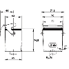 Capot prolongateur haut (entrée de câble verticale, sple levier) PG21