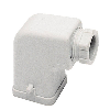 Capot A3-A4-A5-D8 48mm haut 1xM20 latéral gris clair (RAL 7035)