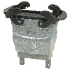 Capot prolongateur B16 81mm haut pour câble plat