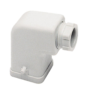 Capot A3/A4 48mm haut 1xPG11 latéral gris clair (RAL 7035)-Lire la description