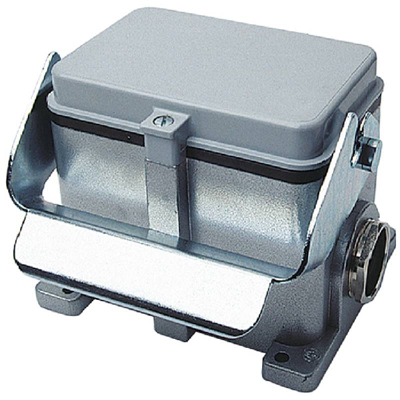 Embase saillie B48 100mm haut 2xM40 avec couvercle-Lire la description