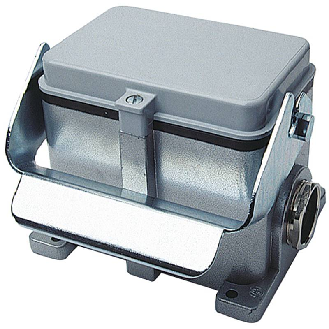 Embase saillie B48 100mm haut 2xM40 avec couvercle-Lire la description